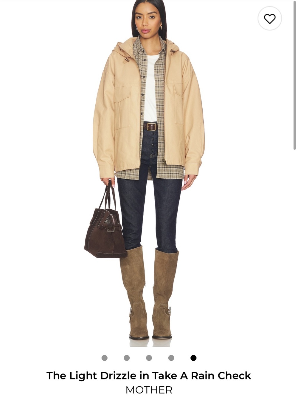 MOTHER The Light Drizzle Jacket in Take a Rain Check